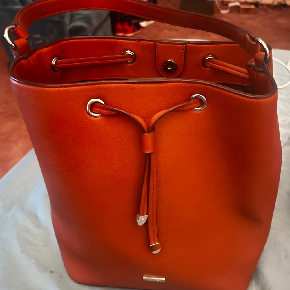 Chaps, Brown Leather Bag, Purse. Women.